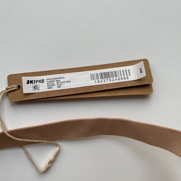 Skims Fits Everybody T-Shirt Bra Clay Size 36D - Picture 7 of 7